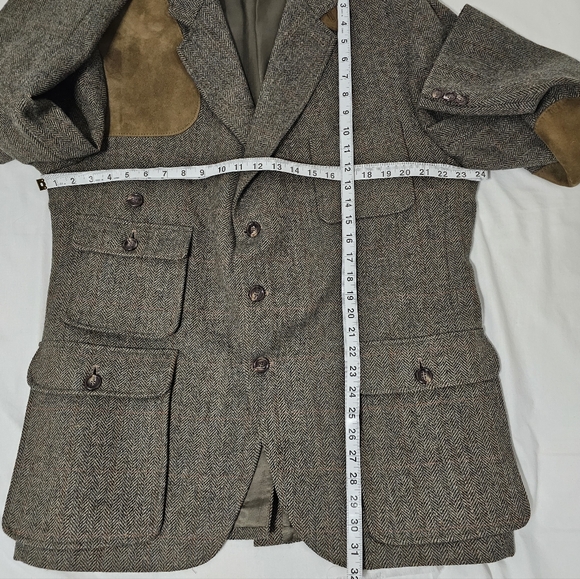 Christophers Dawes Country Clothing Pure New Wool Tweed Jacket Made in England - Picture 8 of 10